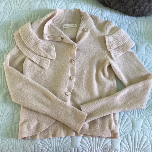 Anthropologie Ruffle Sweater - Picture 1 of 2